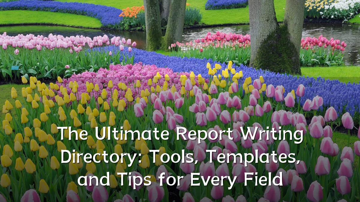 The Ultimate Report Writing Directory: Tools, Templates, and Tips for Every Field