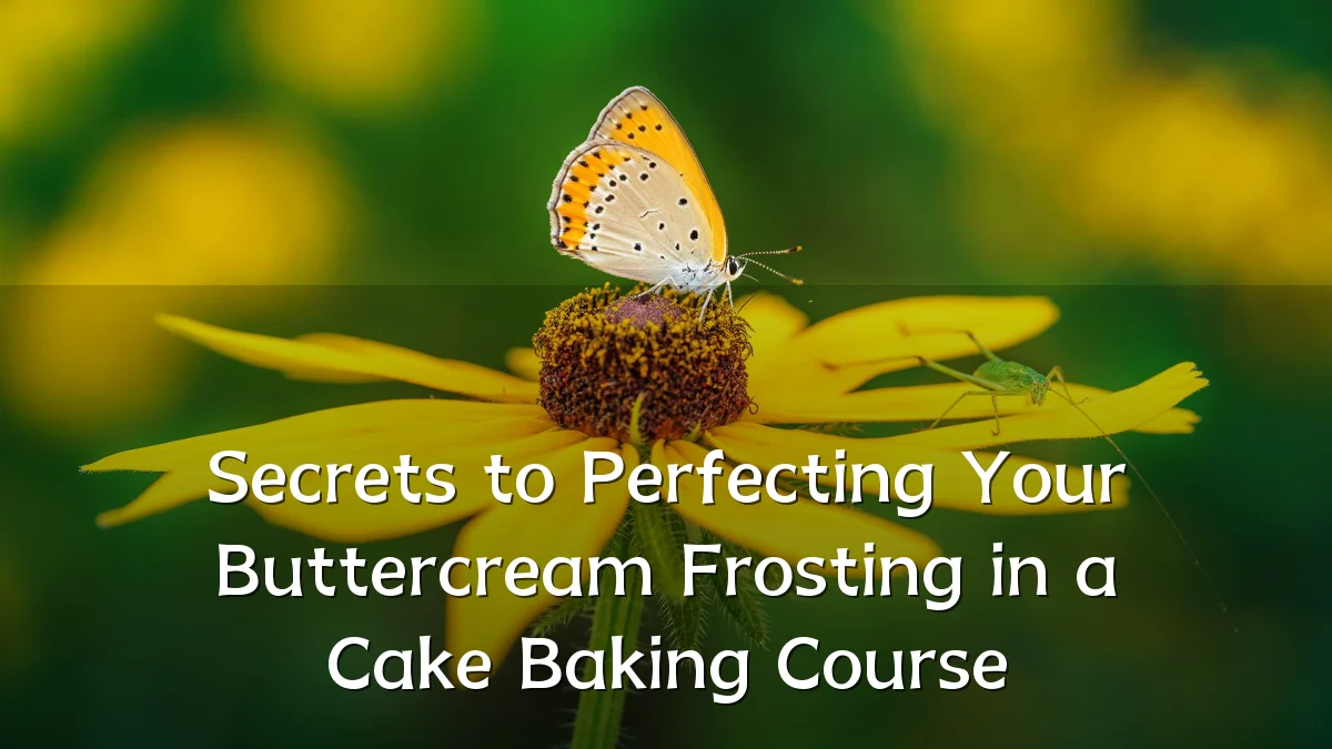 Secrets to Perfecting Your Buttercream Frosting in a Cake Baking Course