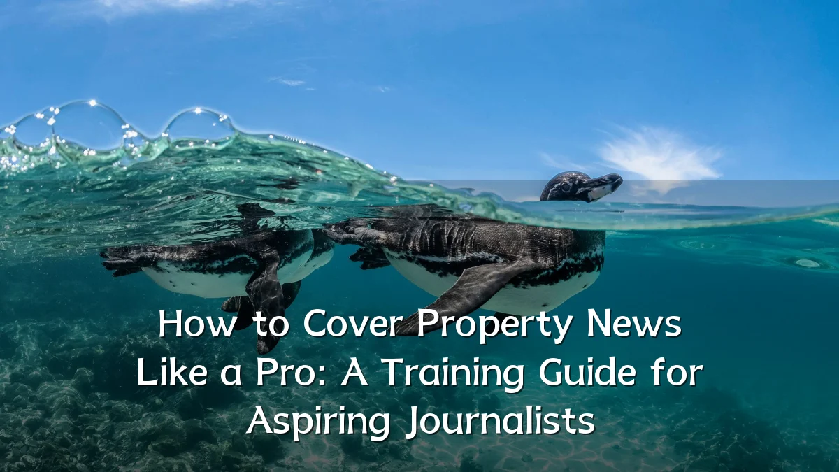 How to Cover Property News Like a Pro: A Training Guide for Aspiring Journalists