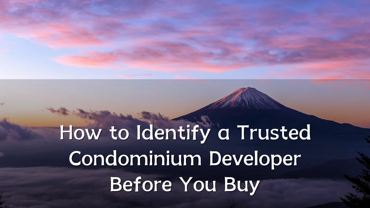 How to Identify a Trusted Condominium Developer Before You Buy