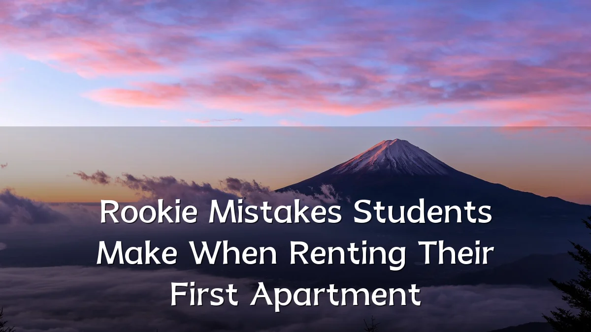 Rookie Mistakes Students Make When Renting Their First Apartment