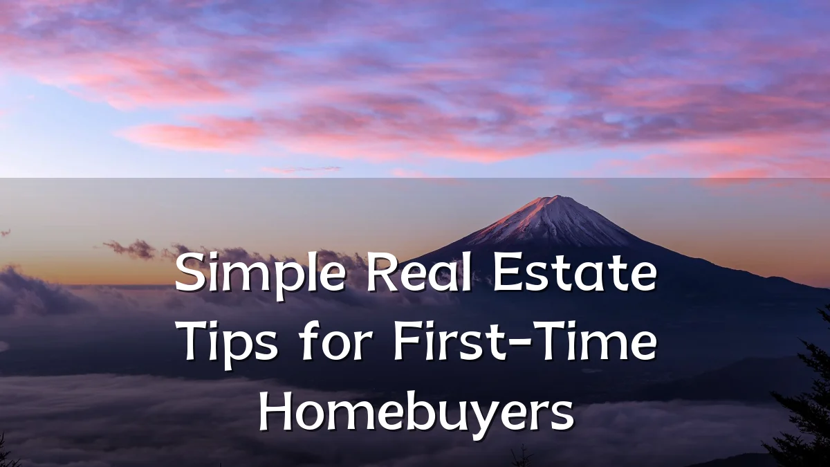 Simple Real Estate Tips for First-Time Homebuyers