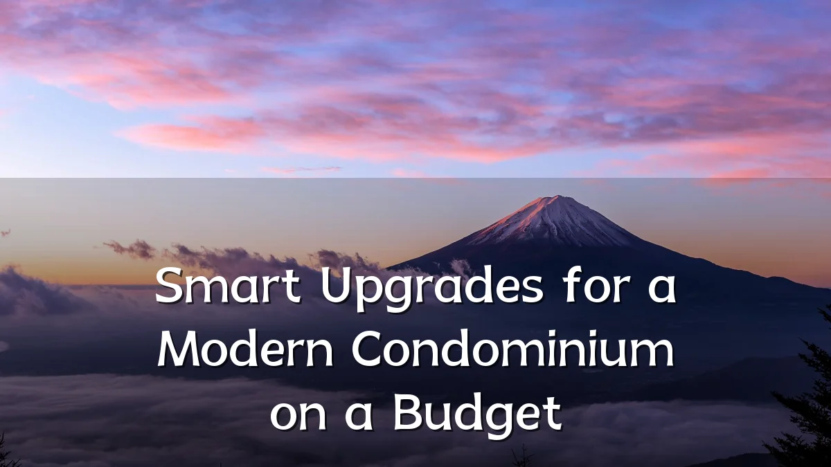 Smart Upgrades for a Modern Condominium on a Budget